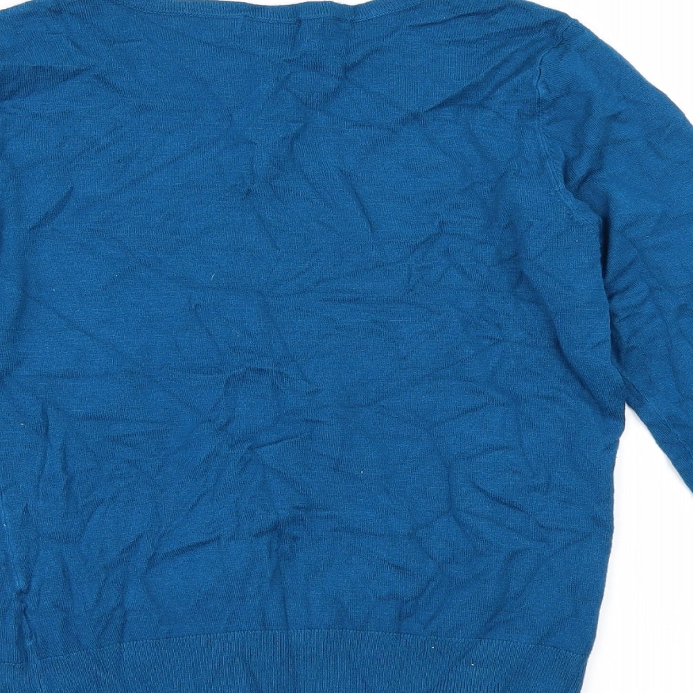 F&F Womens Blue   Cardigan Jumper Size 10