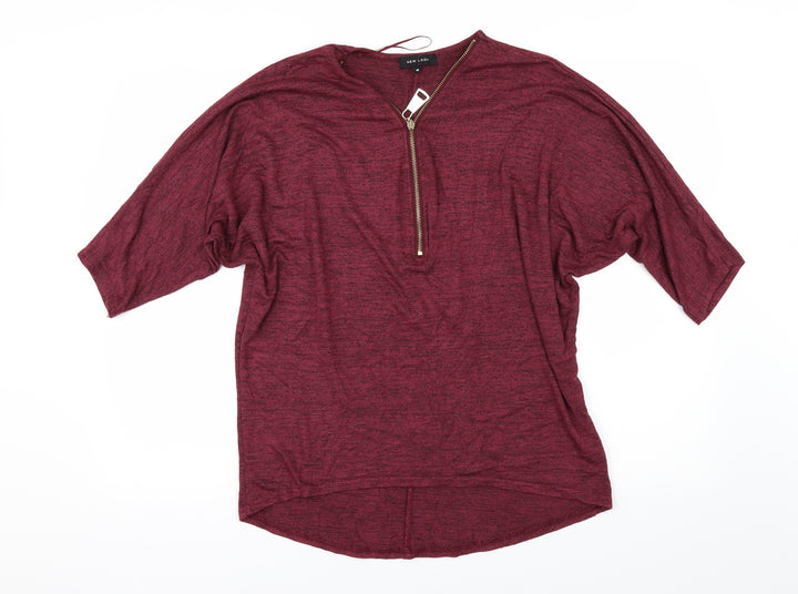 New Look Womens Red Basic T-Shirt Size M