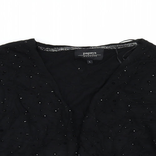 Matalan Womens Black   Cardigan Jumper Size L