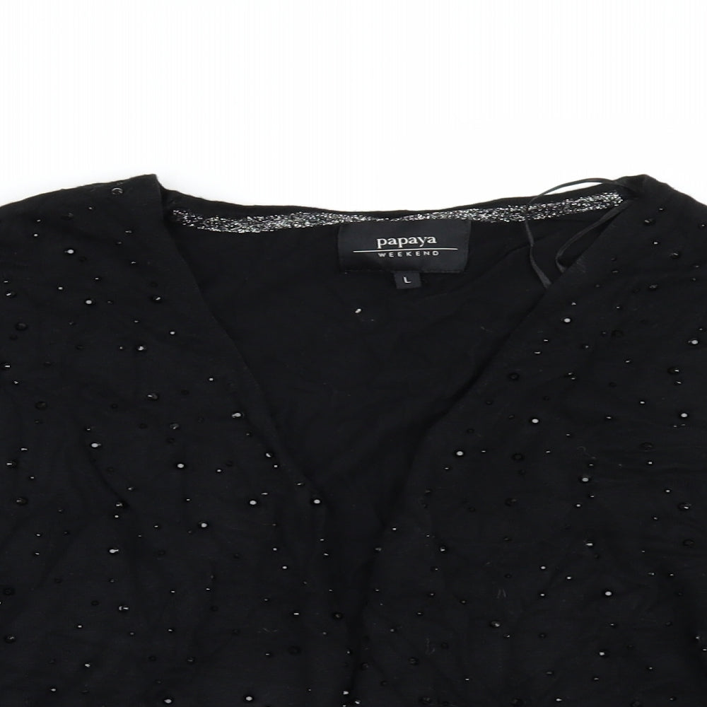 Matalan Womens Black   Cardigan Jumper Size L