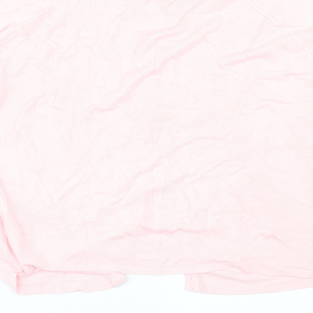 Classic Womens Pink   Cardigan Jumper Size L