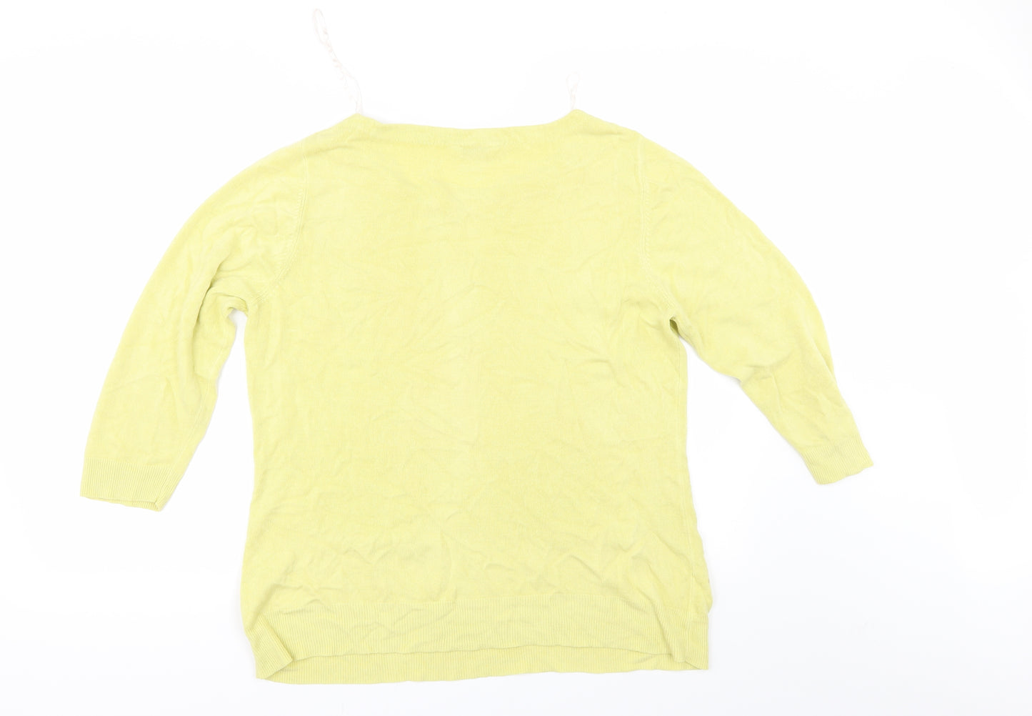 BHS Womens Yellow   Pullover Jumper Size 16