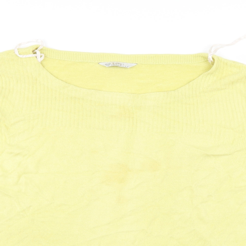 BHS Womens Yellow   Pullover Jumper Size 16