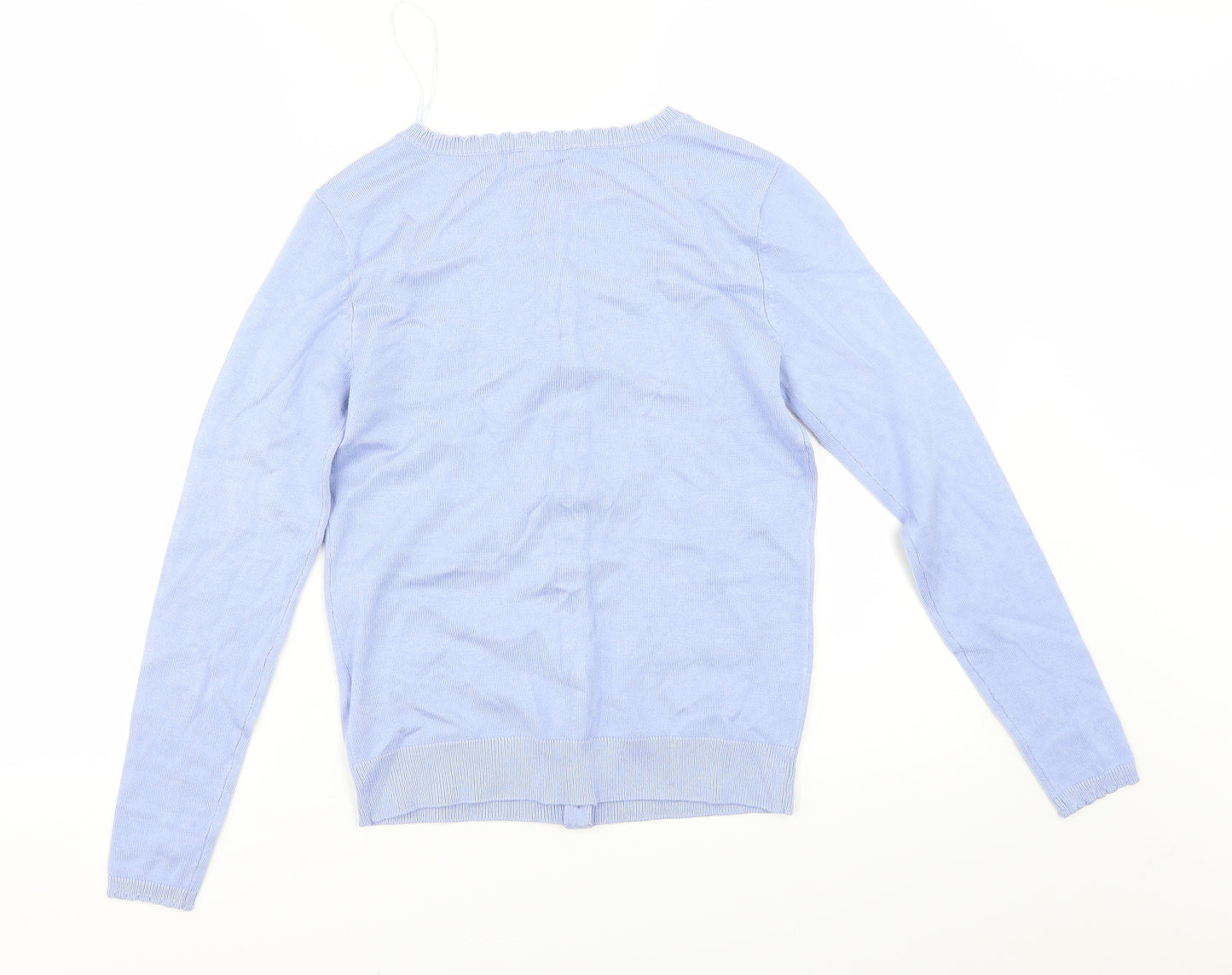 M&Co Womens Blue   Cardigan Jumper Size 8
