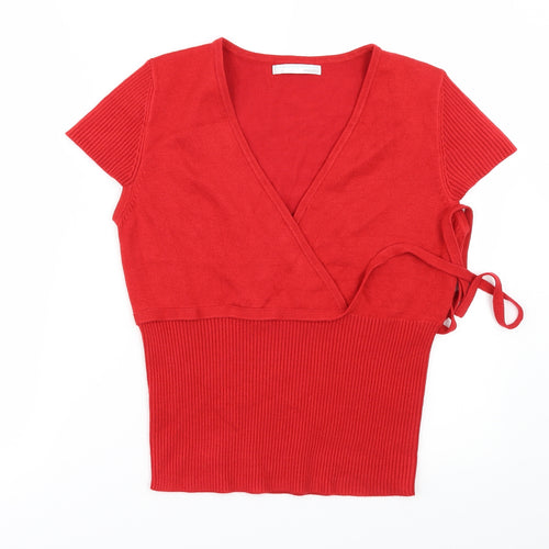 AMARANTO Womens Red   Pullover Jumper Size 14