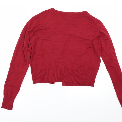 Roman Womens Red   Cape Jumper Size 10  - Sequin Sparkle