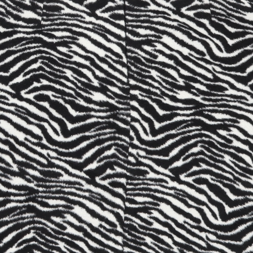 TU Womens Black Animal Print  Mini Skirt Size 14