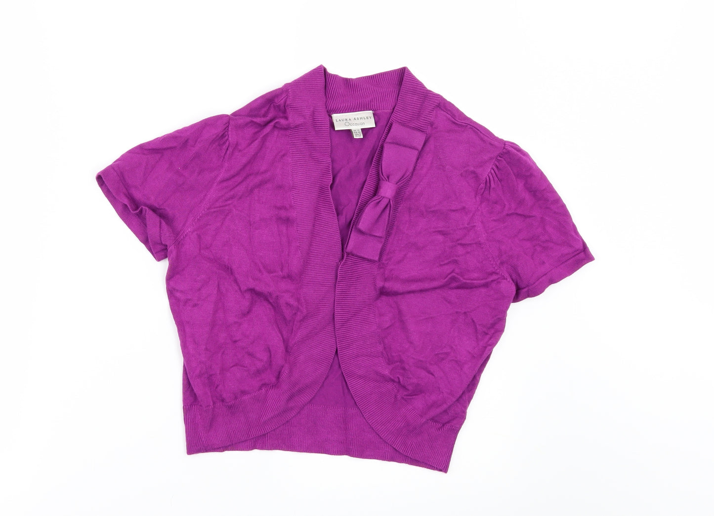Laura Ashley Womens Purple   Shrug Jumper Size 12