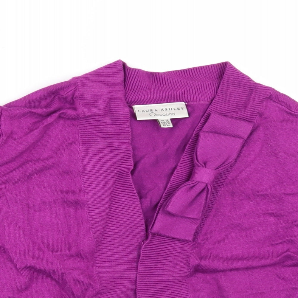 Laura Ashley Womens Purple   Shrug Jumper Size 12