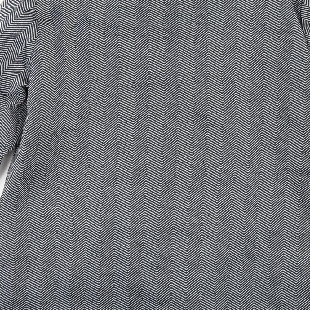Anne De Lancay Womens Grey Herringbone  Jacket  Size M