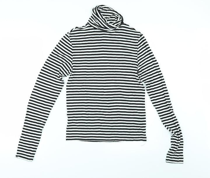 Divided by H&M Womens Black Striped  Pullover Jumper Size M