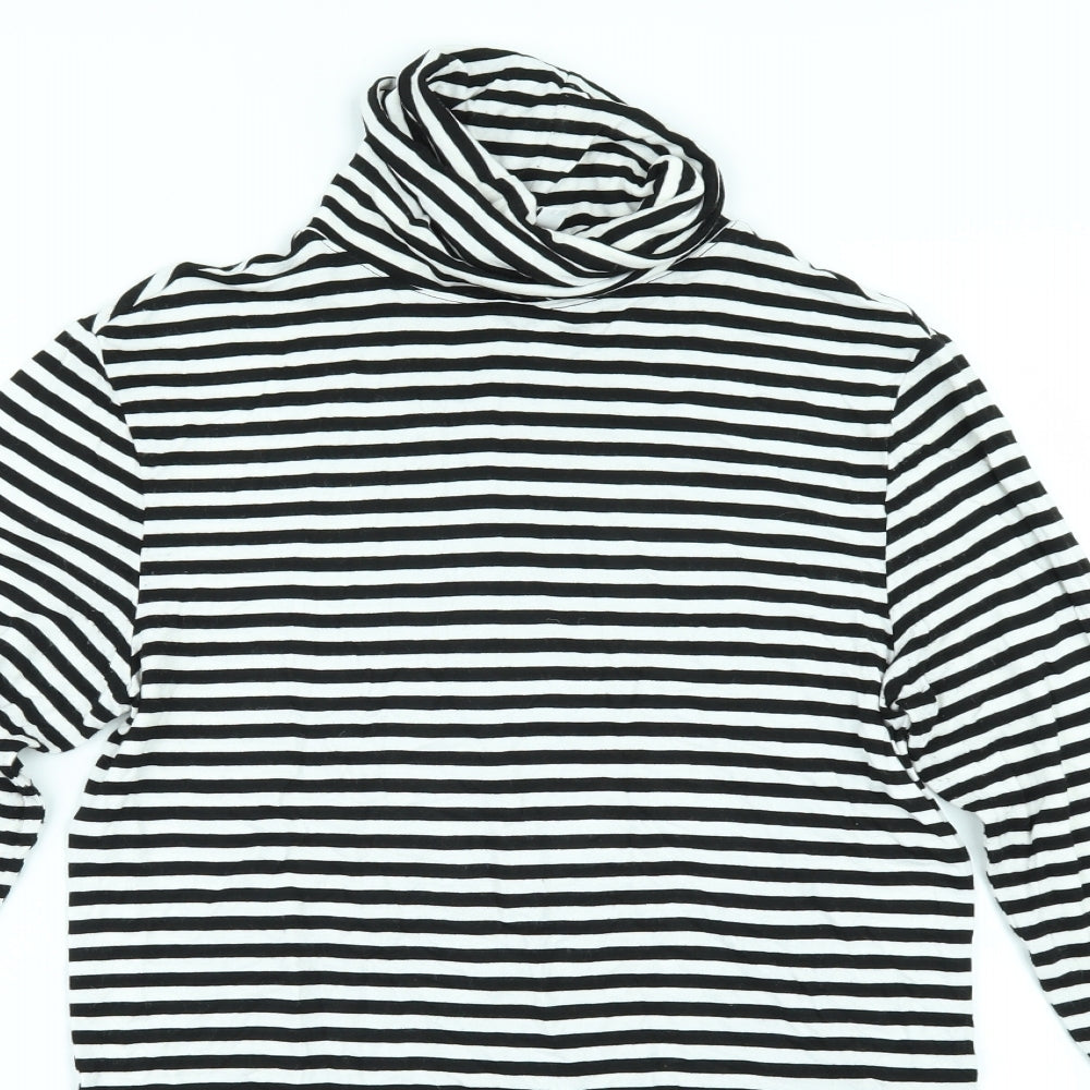 Divided by H&M Womens Black Striped  Pullover Jumper Size M