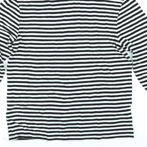 Divided by H&M Womens Black Striped  Pullover Jumper Size M