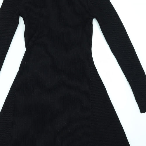 Primark Womens Black   Skater Dress  Size L
