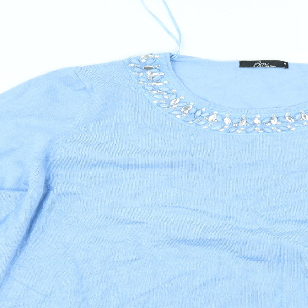 BM Womens Blue   Pullover Jumper Size XL