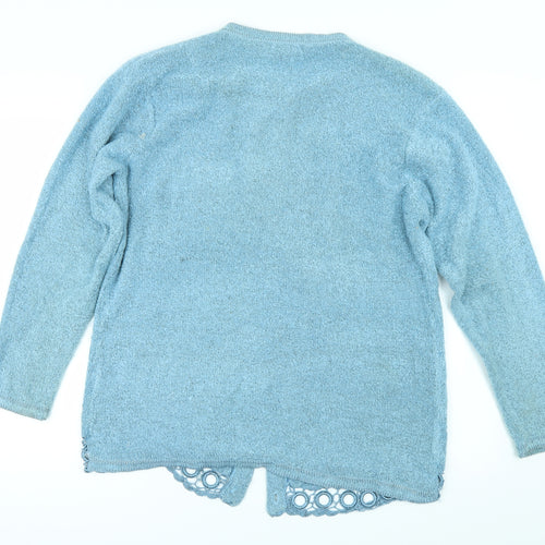 R&DH Womens Blue   Cardigan Jumper Size M