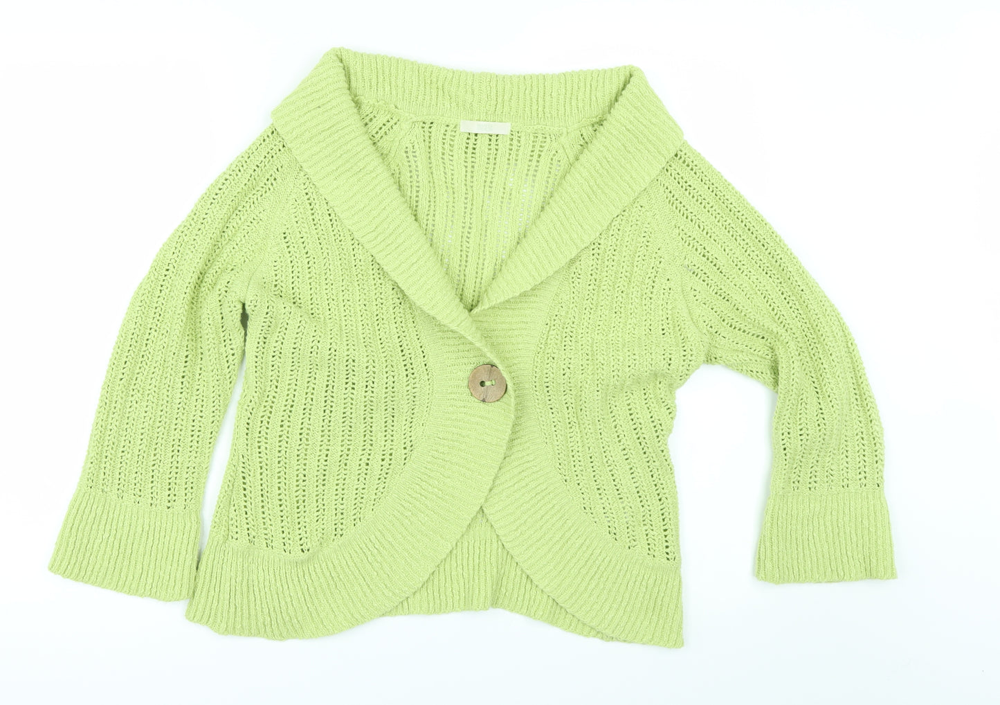Marks and Spencer Womens Green   Cardigan Jumper Size 14