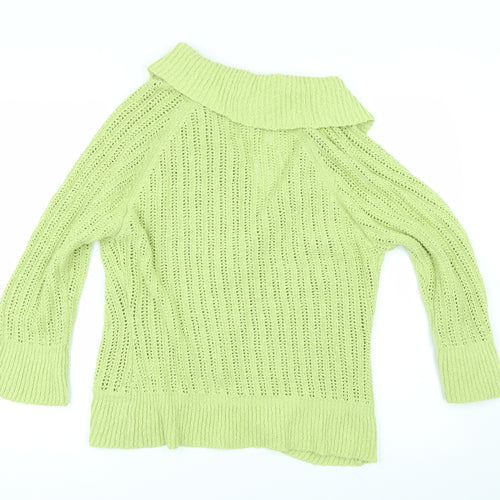 Marks and Spencer Womens Green   Cardigan Jumper Size 14