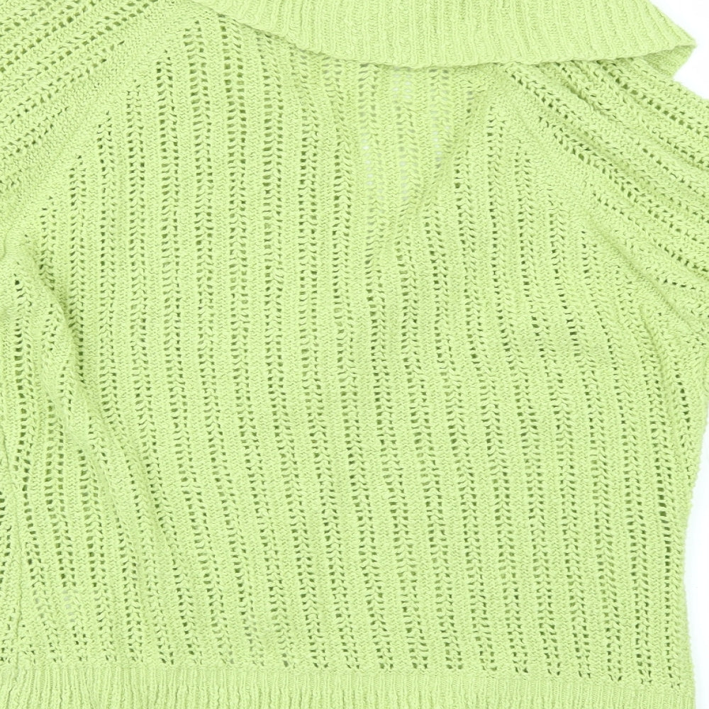 Marks and Spencer Womens Green   Cardigan Jumper Size 14