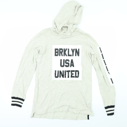 H&M Girls Beige   Pullover Hoodie Size 13-14 Years
