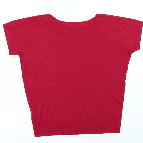 Marks and Spencer Womens Red   Pullover Jumper Size 12