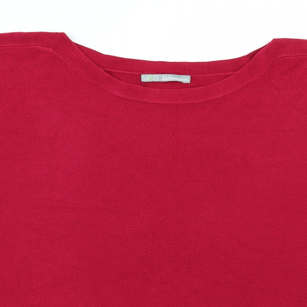 Marks and Spencer Womens Red   Pullover Jumper Size 12