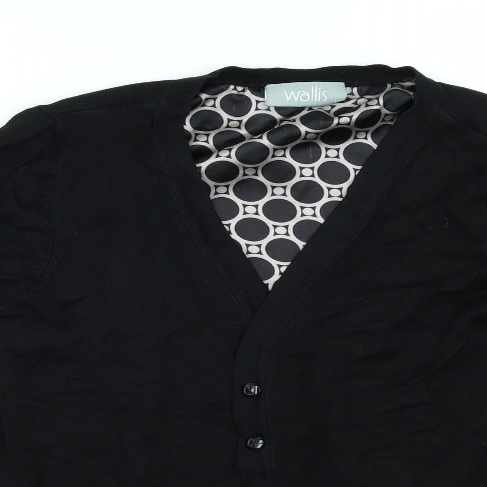 Wallis Womens Black   Cardigan Jumper Size 10