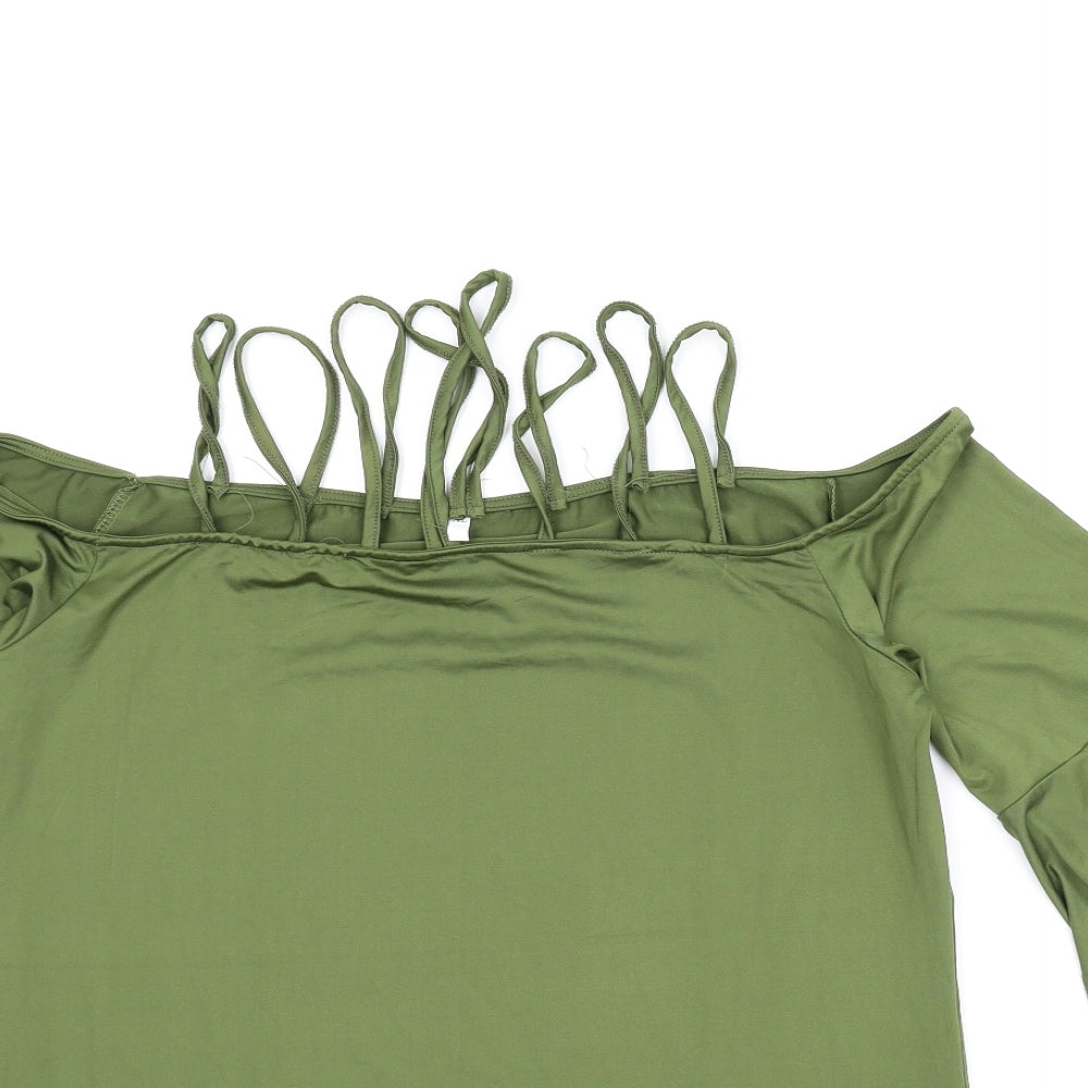 Preworn Womens Green   Basic Blouse Size XL