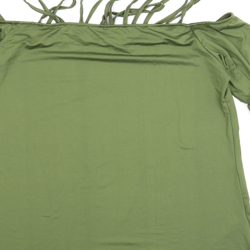 Preworn Womens Green   Basic Blouse Size XL