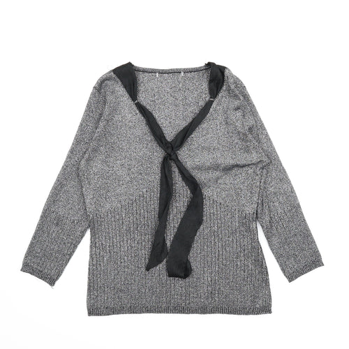 Preworn Womens Silver   Pullover Jumper Size L