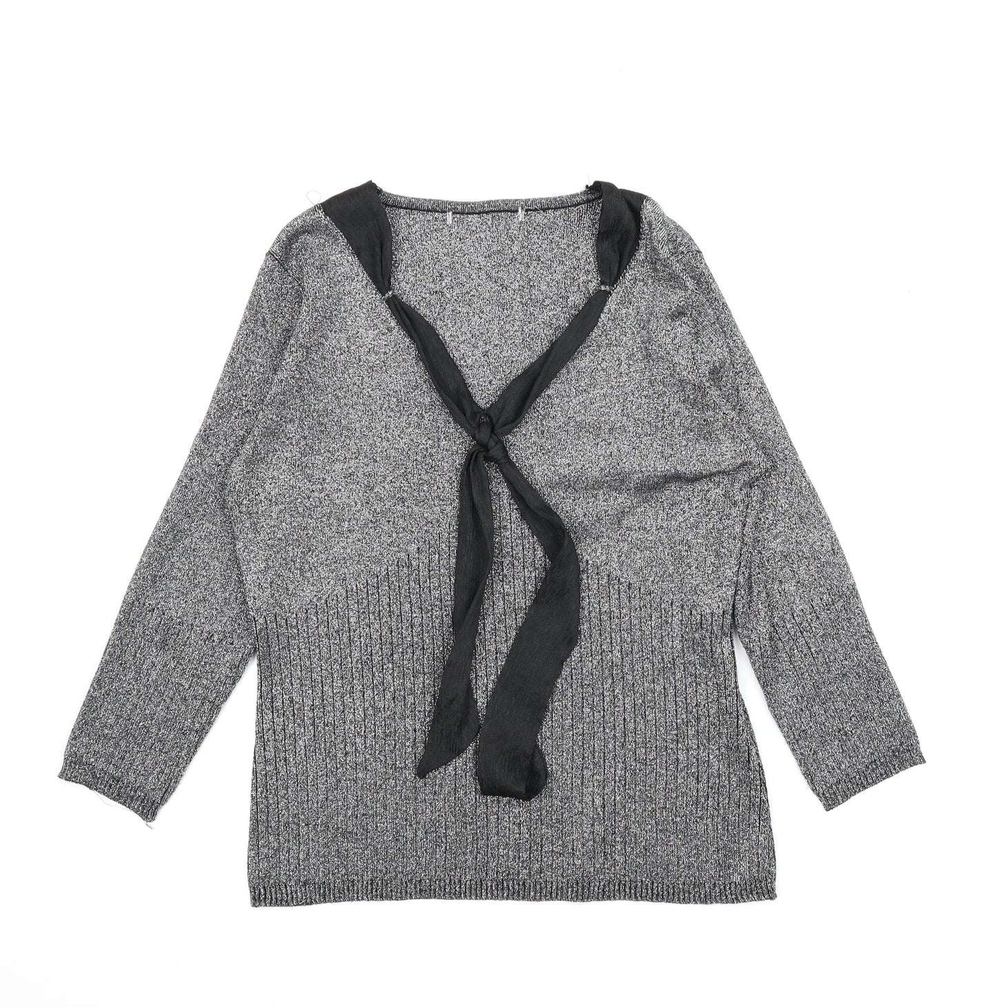 Preworn Womens Silver   Pullover Jumper Size L