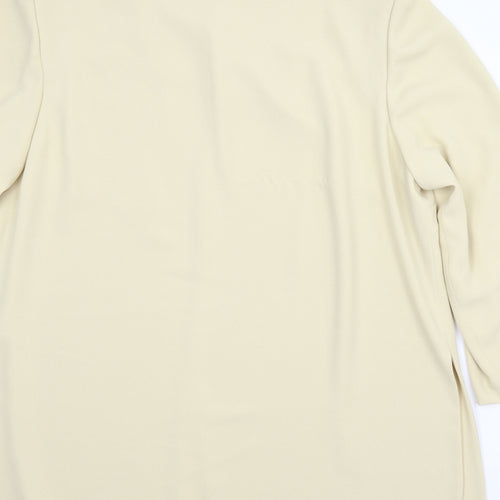 Gina Womens Beige   Cape Jumper Size 20