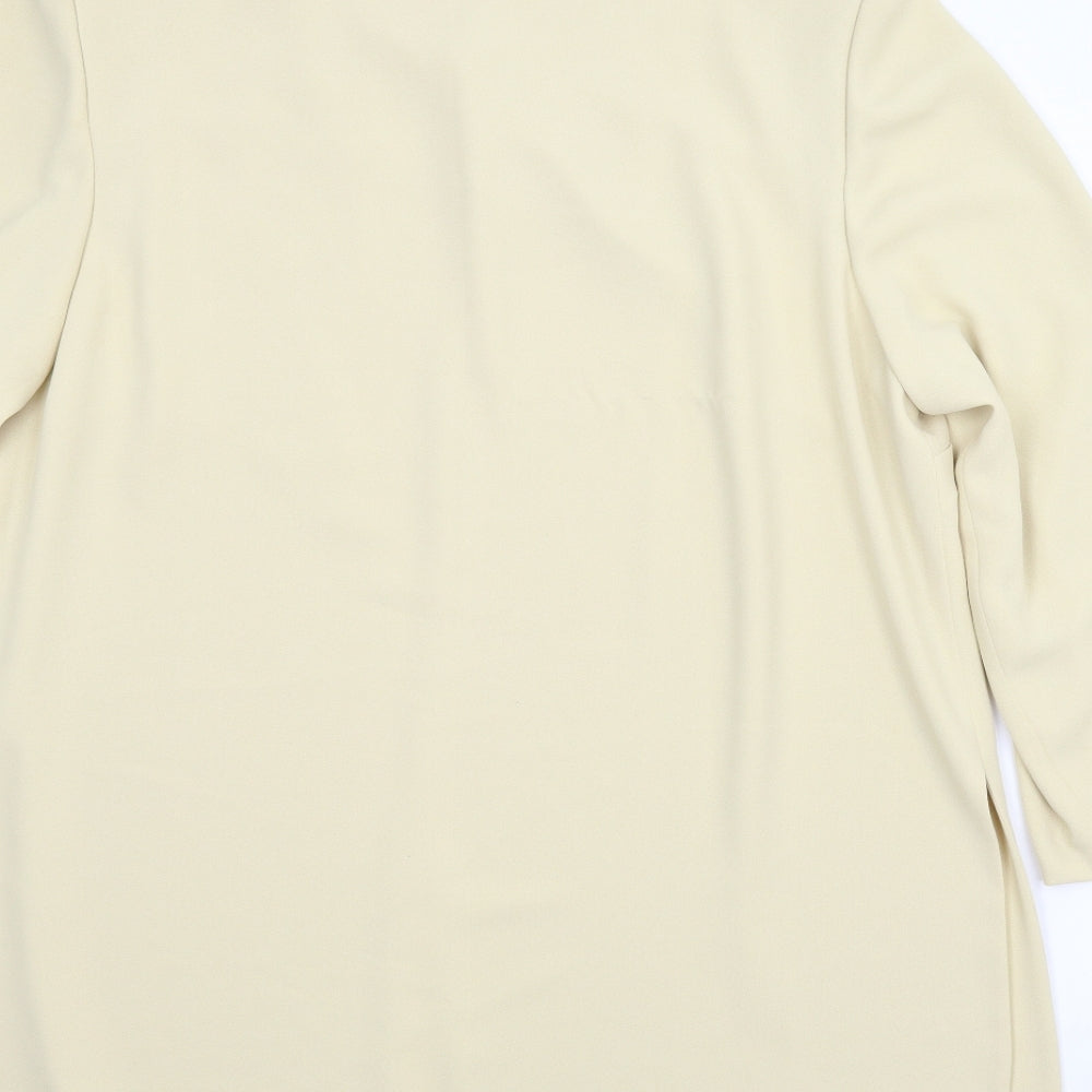Gina Womens Beige   Cape Jumper Size 20