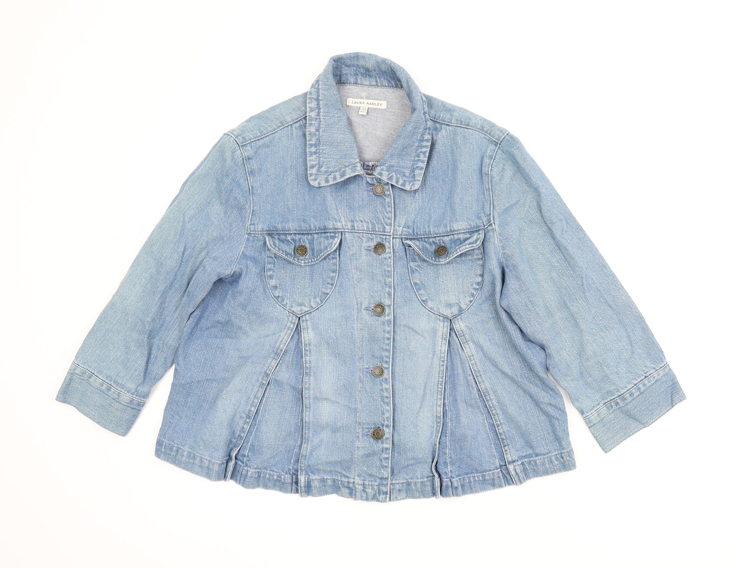 Laura Ashley Womens Blue  Denim Jacket  Size 16