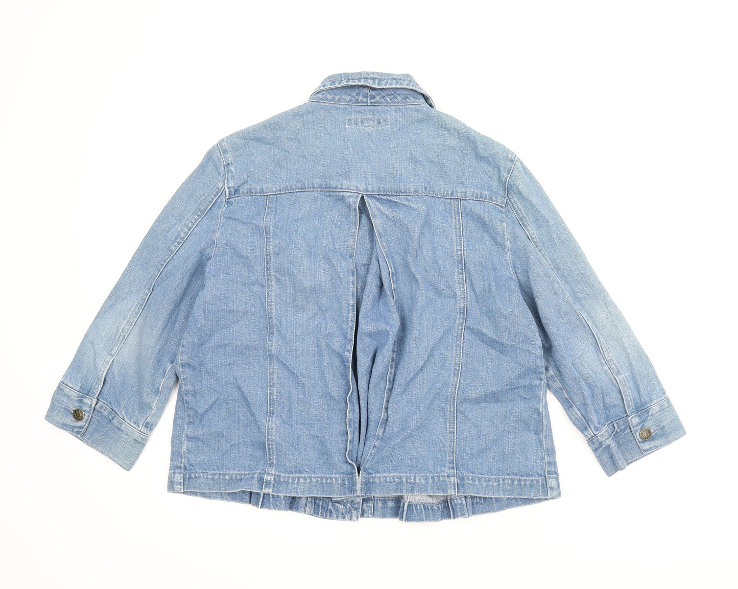 Laura Ashley Womens Blue  Denim Jacket  Size 16