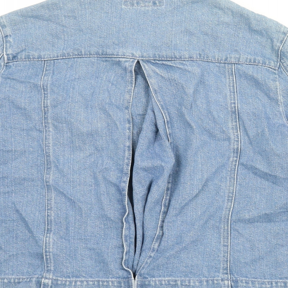 Laura Ashley Womens Blue  Denim Jacket  Size 16