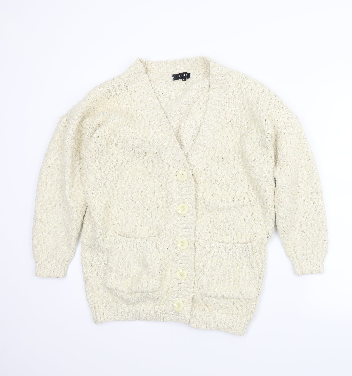 New Look Womens Ivory   Cardigan Jumper Size M