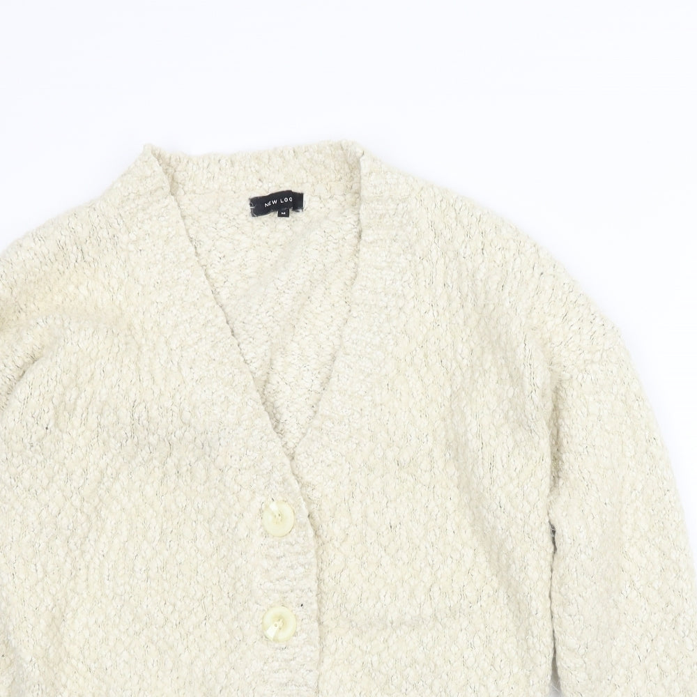 New Look Womens Ivory   Cardigan Jumper Size M