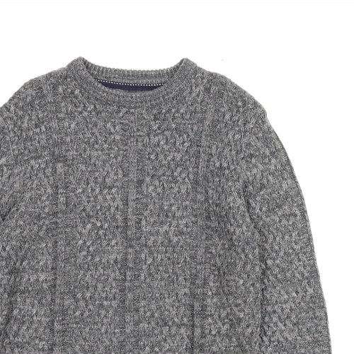 Brookhaven Mens Grey   Pullover Jumper Size S