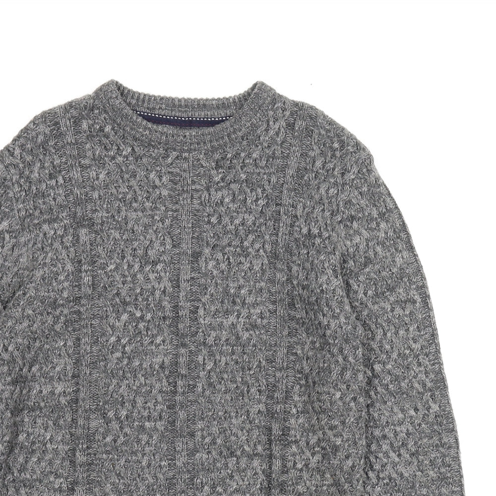 Brookhaven Mens Grey   Pullover Jumper Size S