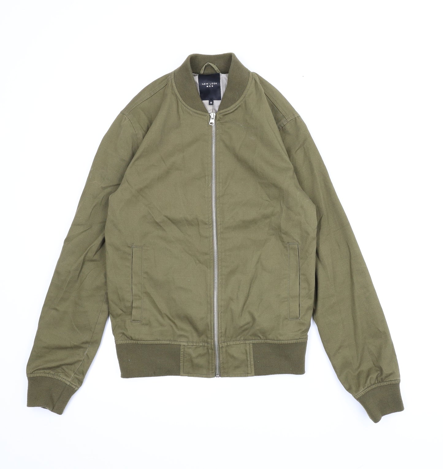 New Look Mens Green   Bomber Jacket Coat Size XS