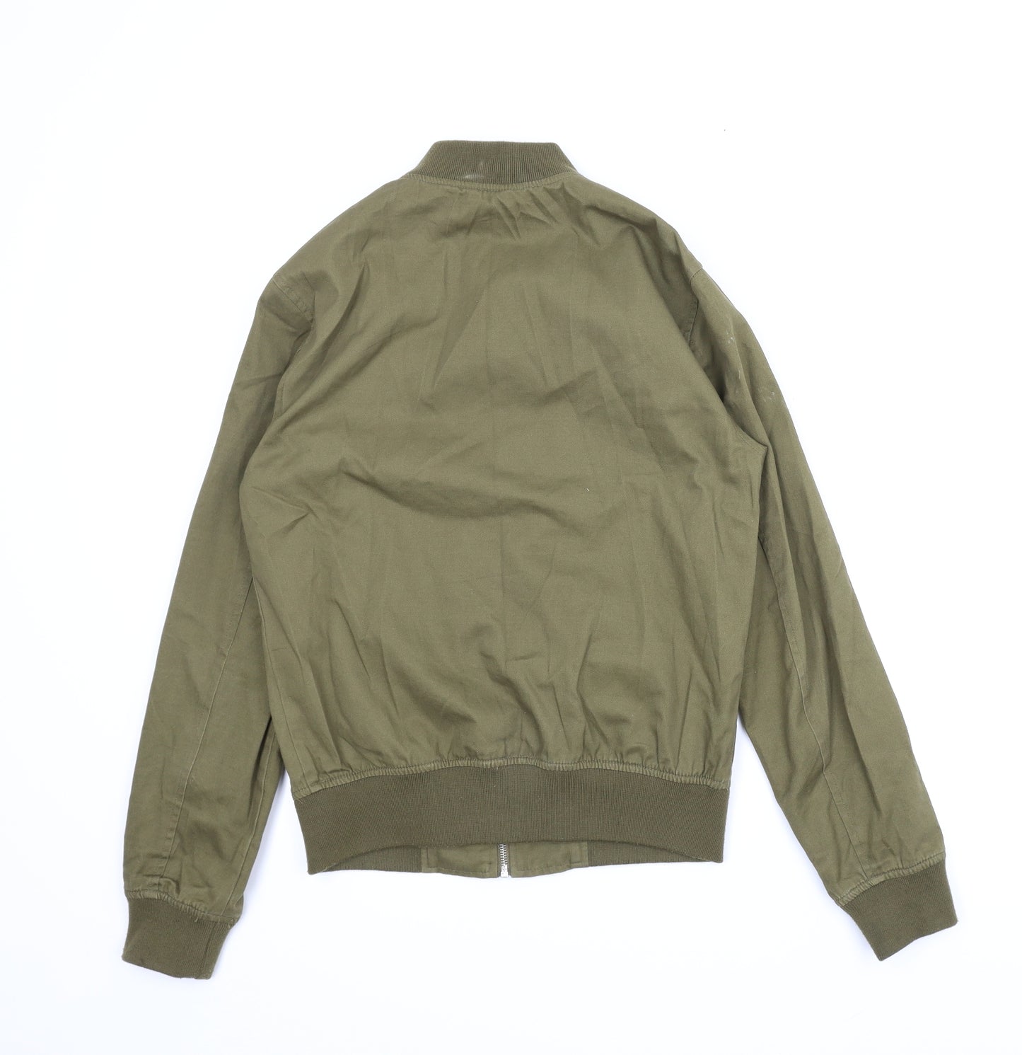 New Look Mens Green   Bomber Jacket Coat Size XS