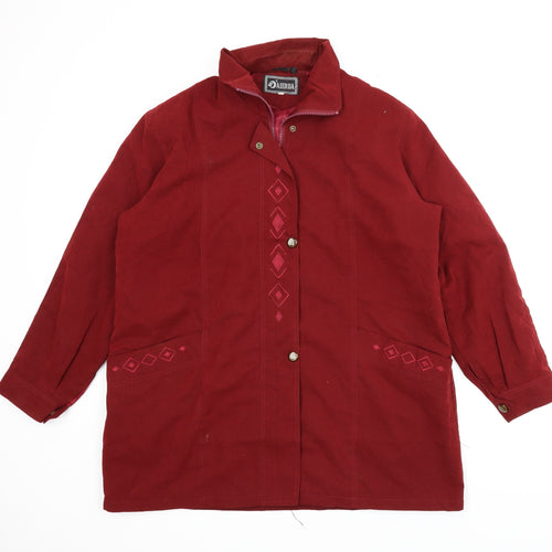 Aierda Womens Red   Parka Coat Size XL