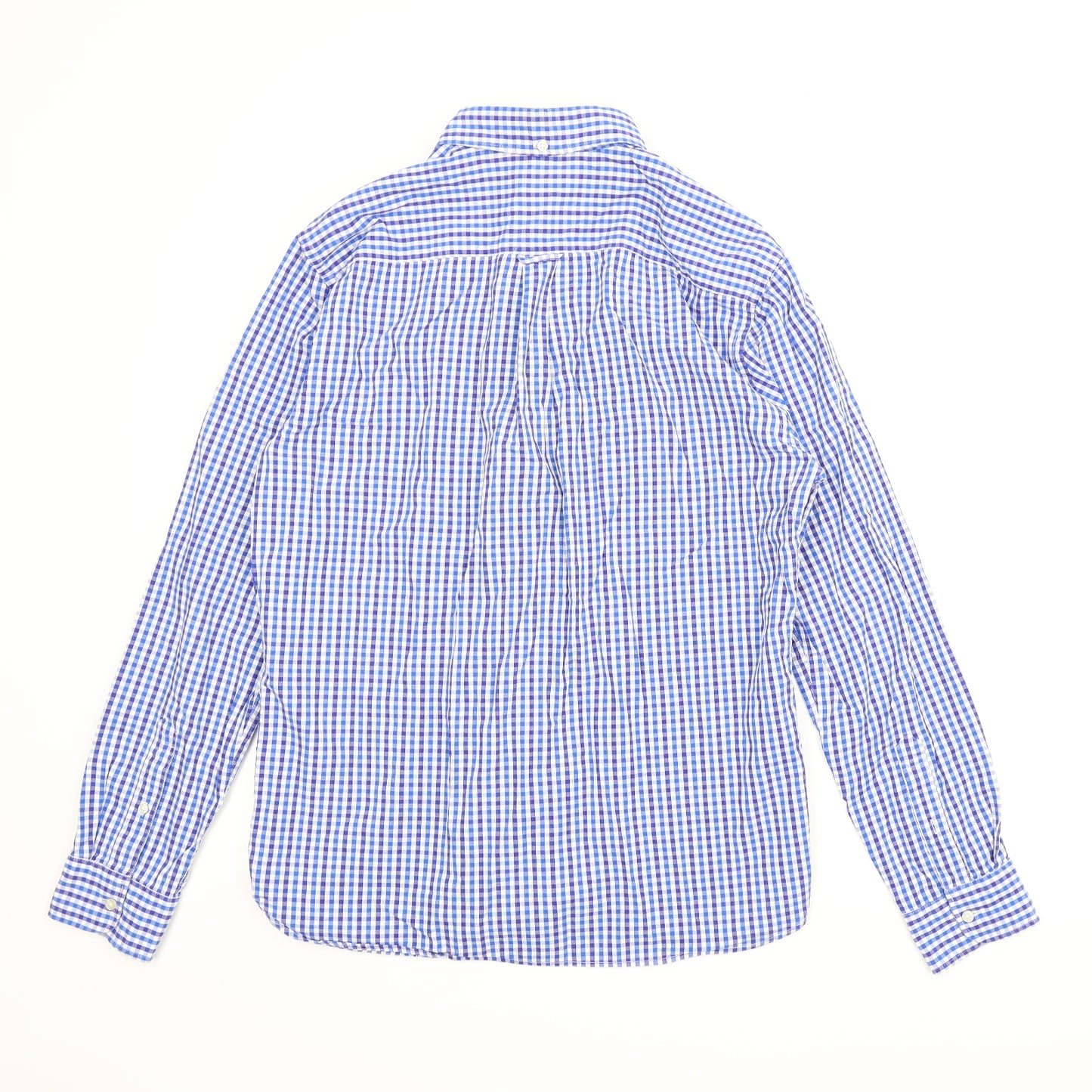 NEXT Mens Blue Plaid   T-Shirt Size L