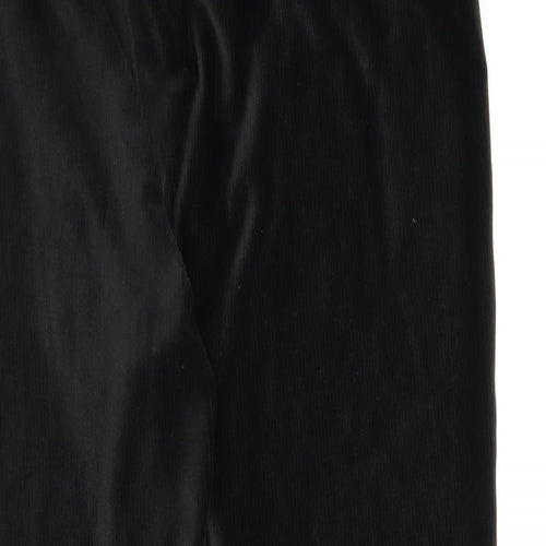 George Womens Black  Corduroy Carrot Leggings Size 16 L25 in