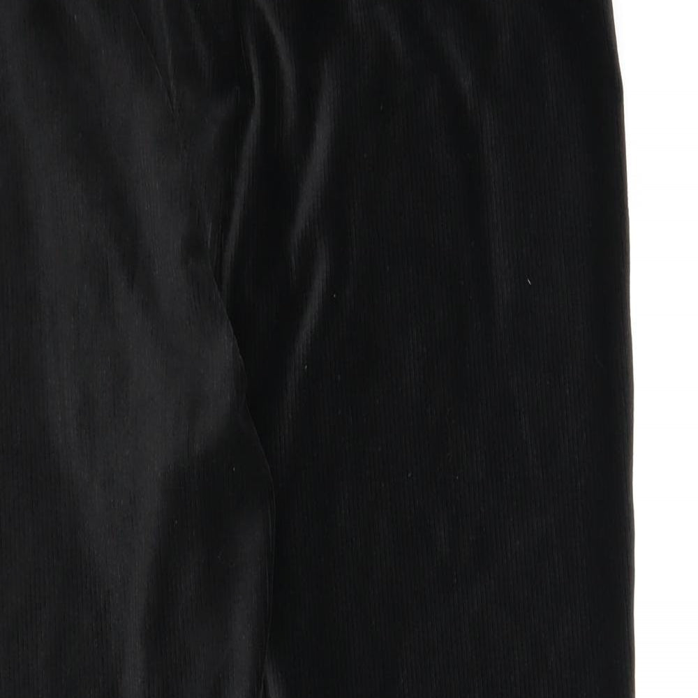 George Womens Black  Corduroy Carrot Leggings Size 16 L25 in