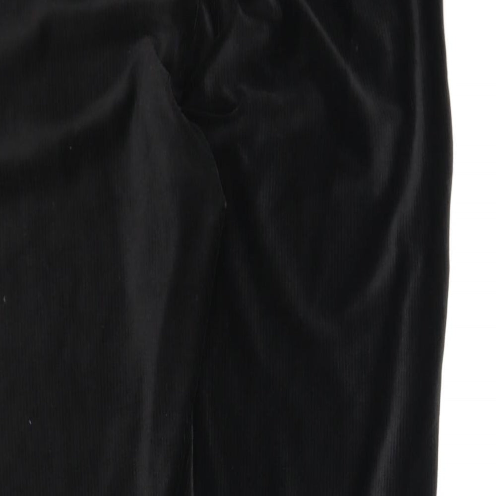 George Womens Black  Corduroy Carrot Leggings Size 16 L25 in
