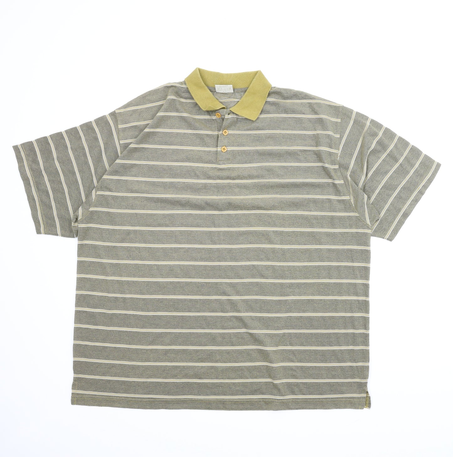 Chums Mens Green Striped   T-Shirt Size 2XL  - Polo