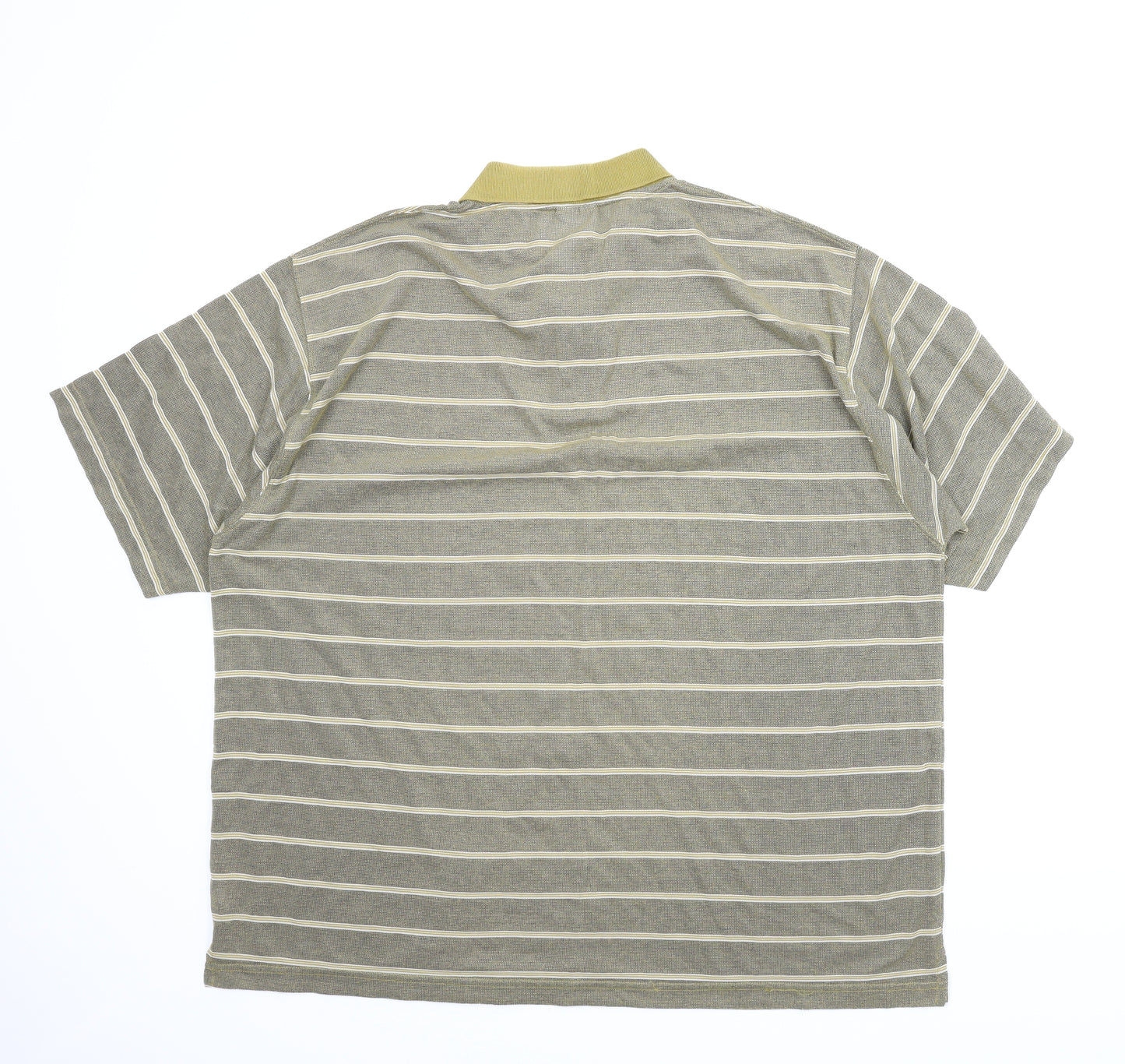 Chums Mens Green Striped   T-Shirt Size 2XL  - Polo