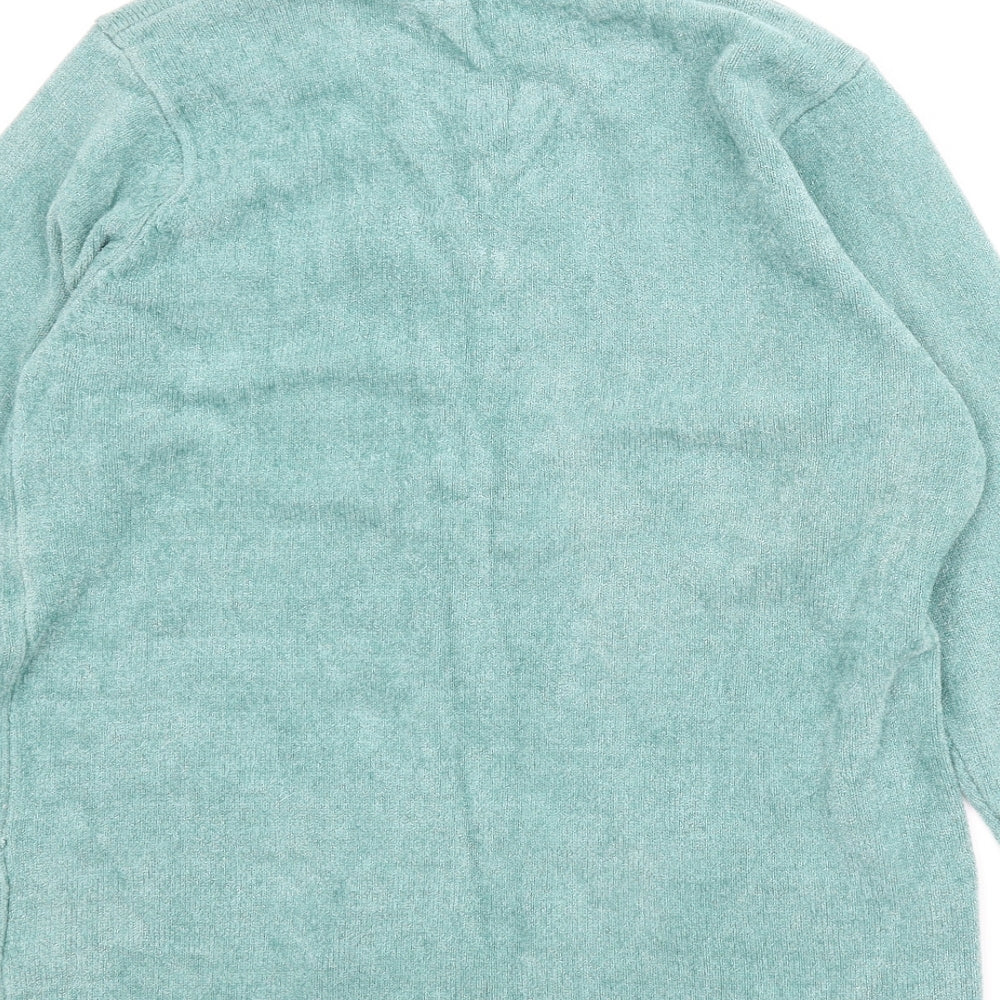 Paramount Knitwear Womens Green Floral  Cardigan Jumper Size XL